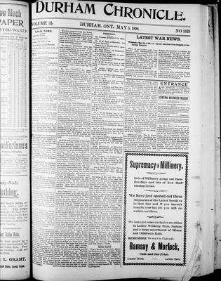 Durham Chronicle (1867), 5 May 1898