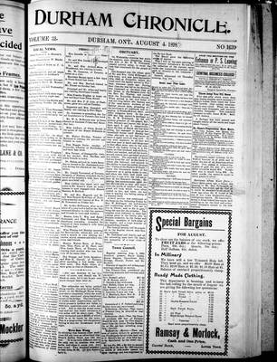 Durham Chronicle (1867), 4 Aug 1898