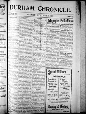 Durham Chronicle (1867), 6 Oct 1898