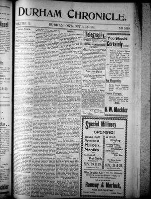 Durham Chronicle (1867), 13 Oct 1898