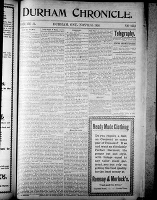 Durham Chronicle (1867), 10 Nov 1898