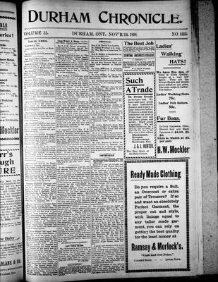 Durham Chronicle (1867), 24 Nov 1898