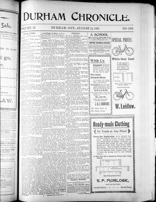 Durham Chronicle (1867), 24 Aug 1899