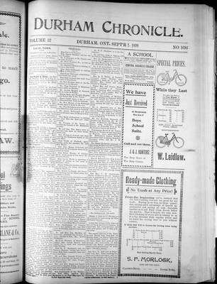 Durham Chronicle (1867), 7 Sep 1899