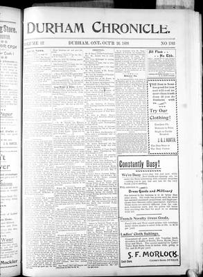 Durham Chronicle (1867), 26 Oct 1899