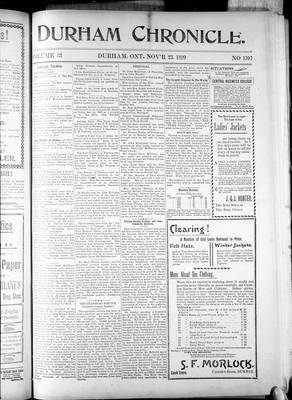 Durham Chronicle (1867), 23 Nov 1899