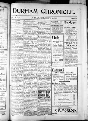 Durham Chronicle (1867), 30 Nov 1899