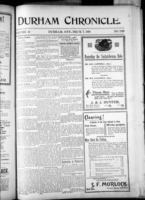 Durham Chronicle (1867), 7 Dec 1899