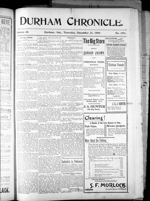 Durham Chronicle (1867), 21 Dec 1899