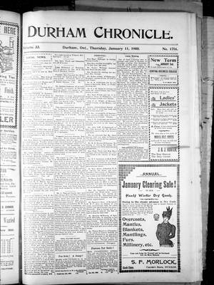 Durham Chronicle (1867), 11 Jan 1900