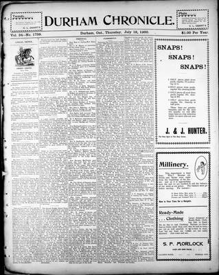 Durham Chronicle (1867), 12 Jul 1900