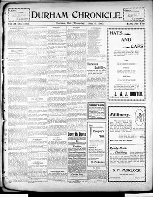 Durham Chronicle (1867), 2 Aug 1900