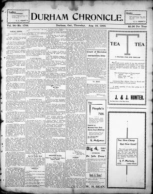 Durham Chronicle (1867), 16 Aug 1900