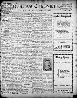 Durham Chronicle (1867), 4 Oct 1900