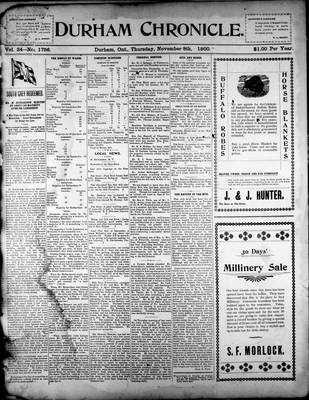 Durham Chronicle (1867), 8 Nov 1900