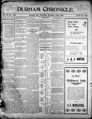 Durham Chronicle (1867), 15 Nov 1900