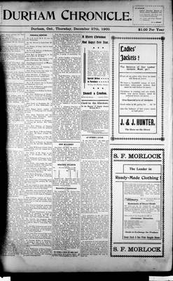 Durham Chronicle (1867), 27 Dec 1900