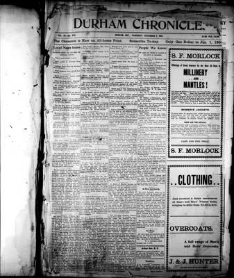 Durham Chronicle (1867), 5 Dec 1901