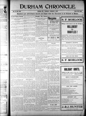 Durham Chronicle (1867), 6 Feb 1902