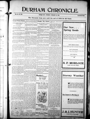 Durham Chronicle (1867), 25 Feb 1904