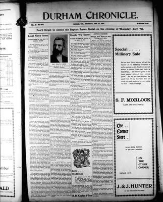 Durham Chronicle (1867), 30 Jun 1904