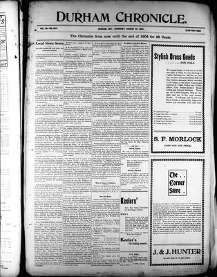 Durham Chronicle (1867), 25 Aug 1904