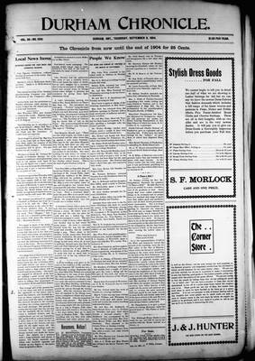 Durham Chronicle (1867), 8 Sep 1904