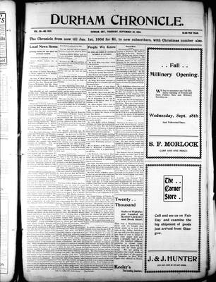 Durham Chronicle (1867), 29 Sep 1904