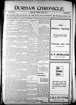 Durham Chronicle (1867), 6 Oct 1904