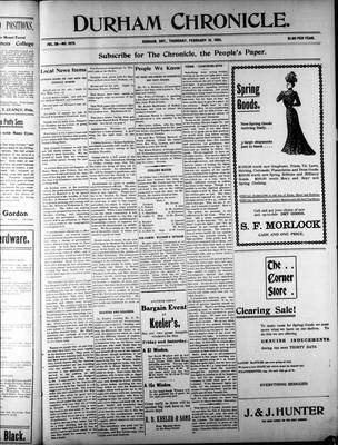 Durham Chronicle (1867), 16 Feb 1905