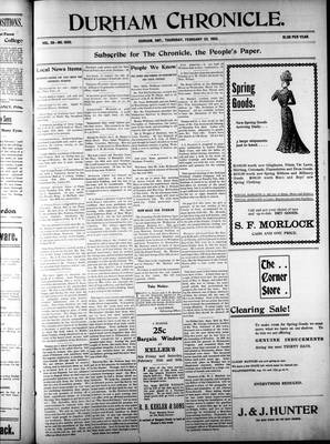 Durham Chronicle (1867), 23 Feb 1905