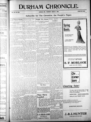 Durham Chronicle (1867), 2 Mar 1905