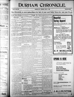 Durham Chronicle (1867), 6 Apr 1905