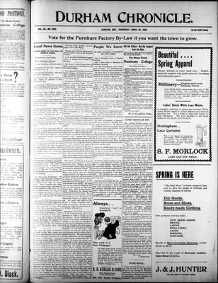 Durham Chronicle (1867), 20 Apr 1905