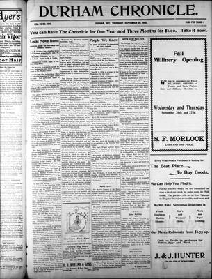 Durham Chronicle (1867), 28 Sep 1905