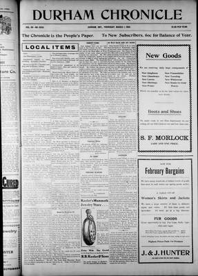 Durham Chronicle (1867), 1 Mar 1906