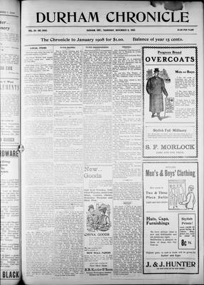 Durham Chronicle (1867), 8 Nov 1906