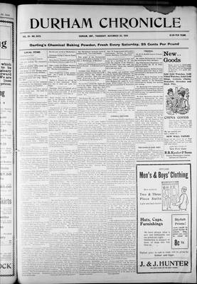 Durham Chronicle (1867), 29 Nov 1906