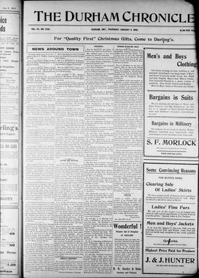 Durham Chronicle (1867), 9 Jan 1908