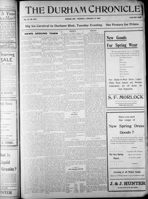 Durham Chronicle (1867), 27 Feb 1908