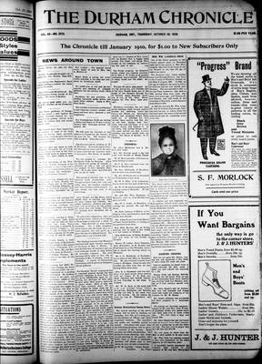 Durham Chronicle (1867), 29 Oct 1908