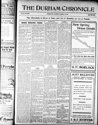 Durham Chronicle (1867), 24 Feb 1910