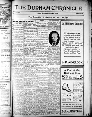 Durham Chronicle (1867), 22 Sep 1910