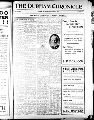 Durham Chronicle (1867), 22 Dec 1910