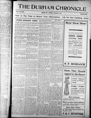 Durham Chronicle (1867), 16 Feb 1911