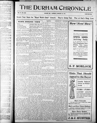 Durham Chronicle (1867), 23 Feb 1911