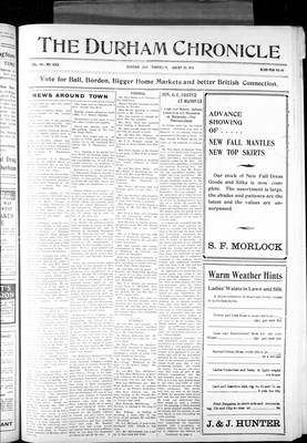 Durham Chronicle (1867), 31 Aug 1911