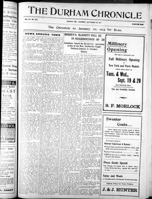 Durham Chronicle (1867), 28 Sep 1911