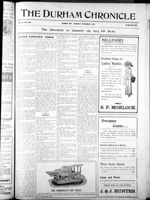 Durham Chronicle (1867), 2 Nov 1911