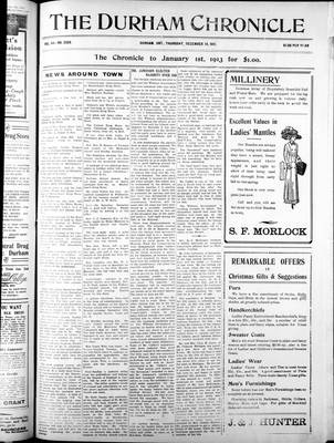 Durham Chronicle (1867), 14 Dec 1911